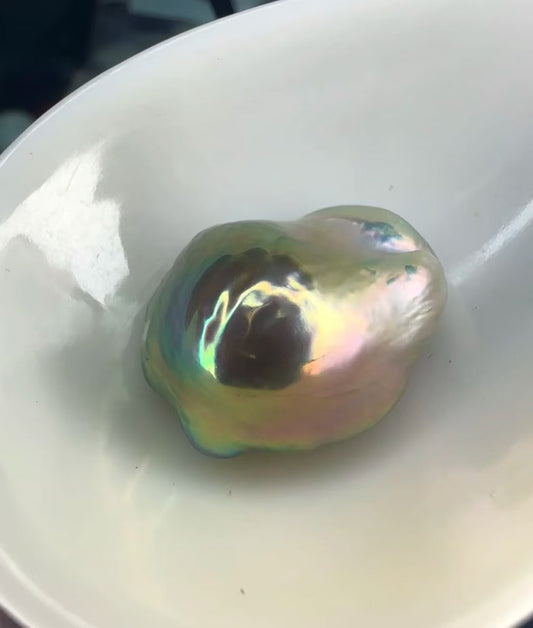 Colorful Baroque Pearl Clam (1-2 Baroque pearls in one clam)